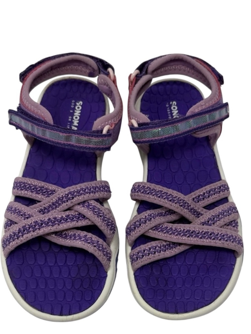 Sonoma Kids Purple Strap Sandals Size 2 MED
